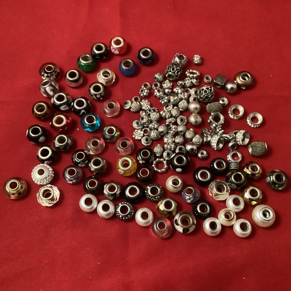 210 grams of various beads as is